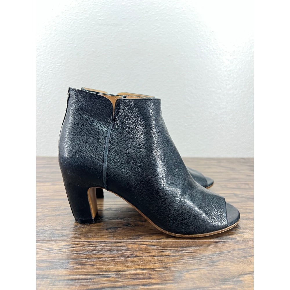 Maison Martin Margiela Women's 35.5 US 5.5 Leather Open Toe Peep Ankle Boots